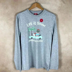 Men's Christmas Shirt Long Sleeve Pajama Top NWT Small